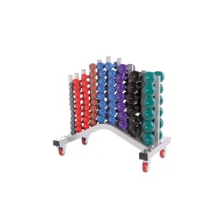 Vinyl dumbbell rack | Exclusief dumbbells