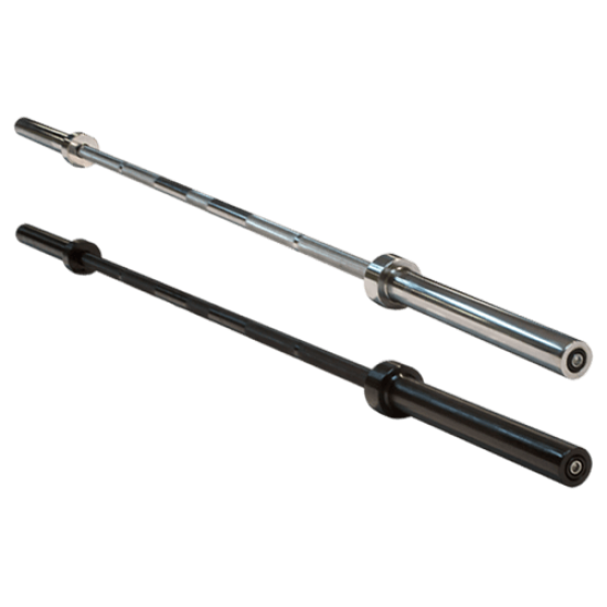 Olympic bar 220 cm Chroom of Zwart