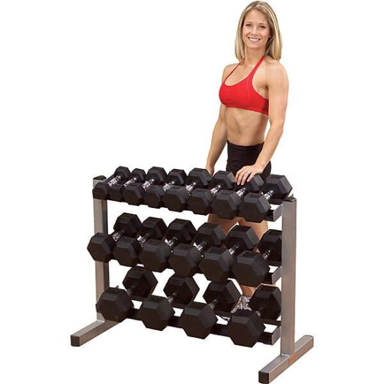 Body-Solid Dumbbells Rack GDR363  3 laags