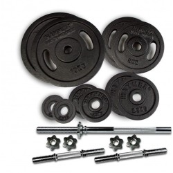 Hammer Gewichtenset 53 kg (incl. stangen-schijven-sluiters)