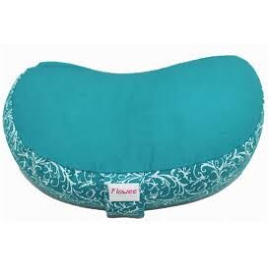 Meditatiekussen Halve maan Flowee (Turquoise)
