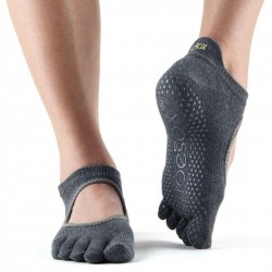 ToeSox Bellarina Met Tenen In Charcoal Grey-Lime S/M