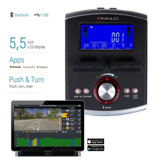 Finnlo by Hammer CleverFold CF70 BT - opklapbare crosstrainer - met Bluetooth