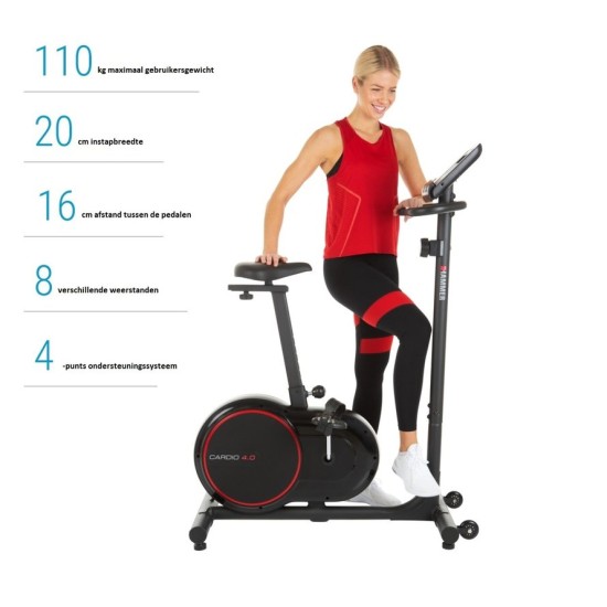 Hammer Fitness Cardio 4.0 Hometrainer met lage instap
