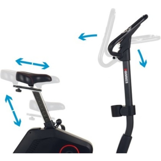 Hammer Fitness Cardio XT9 BT - Ergometer - met lage instap
