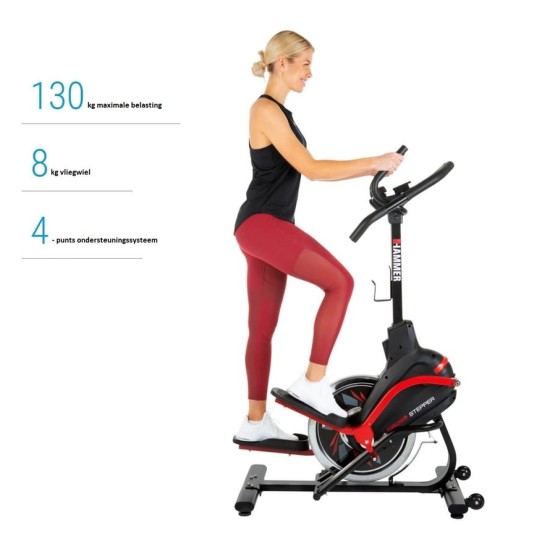 Hammer Fitness Cross Stepper - Crosstrainer en stepper in één