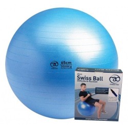 Swiss Ball 300 kg, 65 cm met pomp en online workout