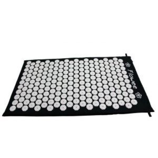 Spijkermat Flowee groot Grijs-Wit