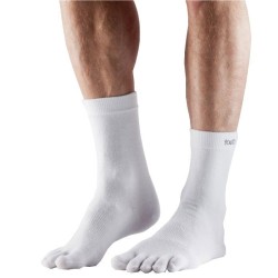 ToeSox sokken met tenen Crew Ultra Lite – Wit