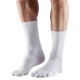 ToeSox sokken met tenen Crew Medium Weight – Wit