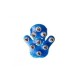Massage handschoen Flowee Blauw