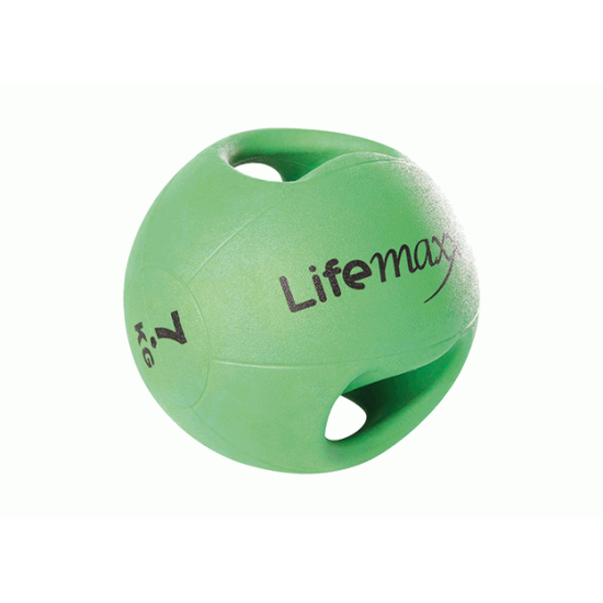 Double handle medicine ball