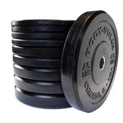 Body-Solid Chicago Extreme Zwarte Olympische Bumper Plates (5-25 kg)