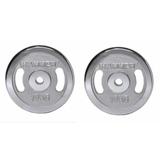 Chroom Halterschijven 30mm per paar