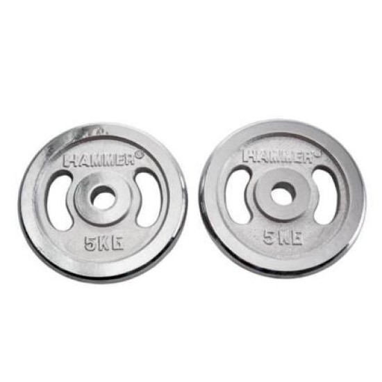 Chroom Halterschijven 30mm per paar