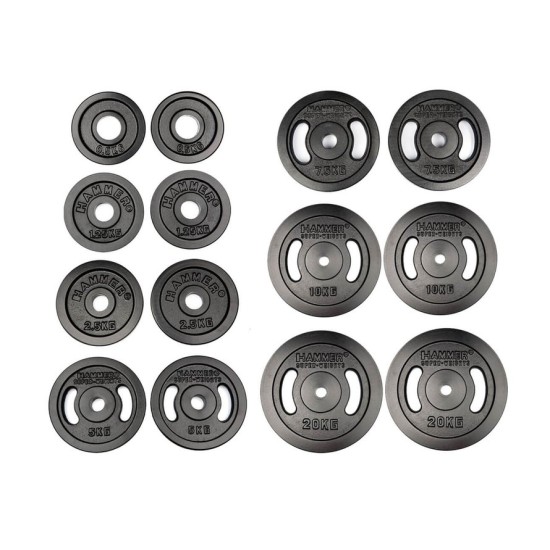 Hammer 60kg Gewichtenset Gietijzer
