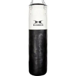 Hammer Bokszak, Kunstleer, White Kick, 100 x 35 cm