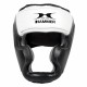 Hammer Boxing Hoofdbeschermer Sparring - leer - Zwart-Wit