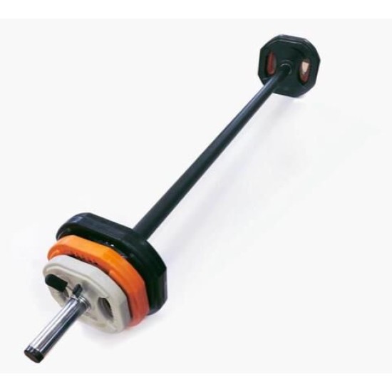 Bodypumpset 20 kg Zwart-oranje-grijs Toorx 