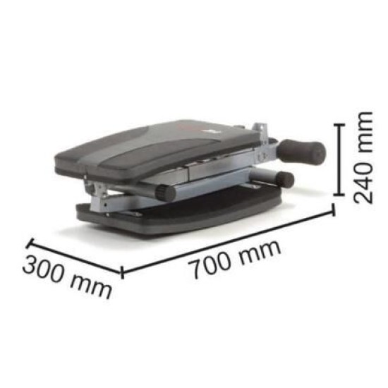 Inklapbare Buikspierplank met ergonomische leuning