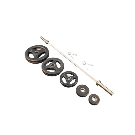 Torque USA Fitness Halterset Complete met 160 kg Halterschijven