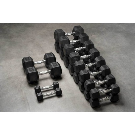 Torque USA Rubber Hexagon Dumbbell - per stuk