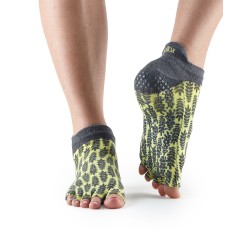 Antislip Sokken Enkel Zonder Tenen In Citroen – ToeSox S/M