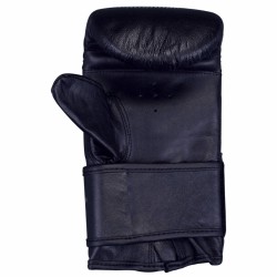 Hammer Boxing Zakhandschoenen Punch - Leer - Voorgevormd - ZwartMaat S/M
