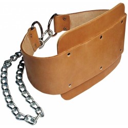 Body-Solid - Dipping Belt - Leer - Bruin