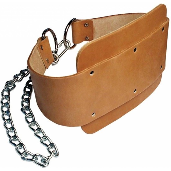 Body-Solid - Dipping Belt - Leer - Bruin