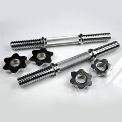 Hammer 2x Dumbbell Stang 35 cm met sluitringen Hammer 2x Dumbbell Stang 35 cm met sluitringen