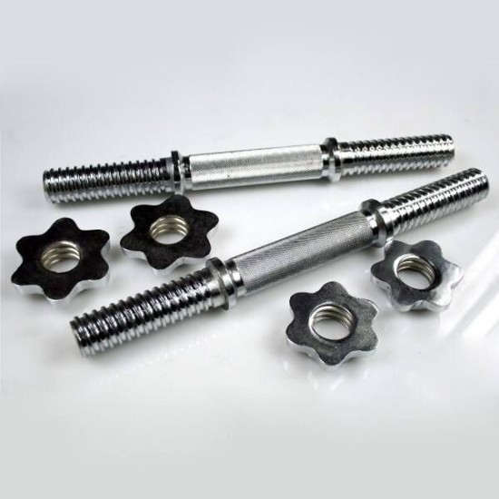 Hammer 2x Dumbbell Stang 35 cm met sluitringen