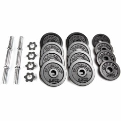 Hammer Dumbbell Set Zwart 30kg (2x 15kg)