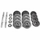 Hammer Dumbbell Set Zwart 30kg (2x 15kg)