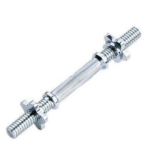 BodyTrading STDHTR40 - Standaard Dumbbell Stang incl. Sluiting - 40 cm - 25mm