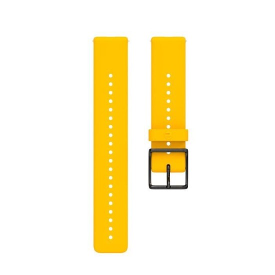 Polar Ignite Siliconen PolsbandGeel/zwart - Maat: M/L