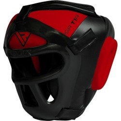 RDX Sports T1 Hoofdbeschermer Met Verwijderbare GezichtskooiExtra Large - Kleur: Rood