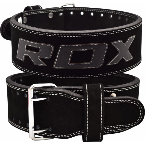 RDX 4PB Suède Leder Powerlifting RiemExtra Large