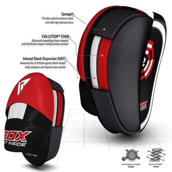RDX Focus Pads Rex Curve T1 - Rood/Zwart