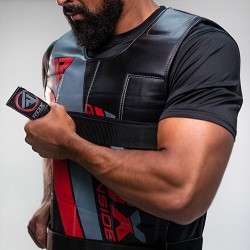 RDX R1 Gewichtsvest - Zwart / Rood - Verstelbaar van 10 tot 18 kg RDX R1 Gewichtsvest - Zwart / Rood - Verstelbaar van 10 tot 18 kg