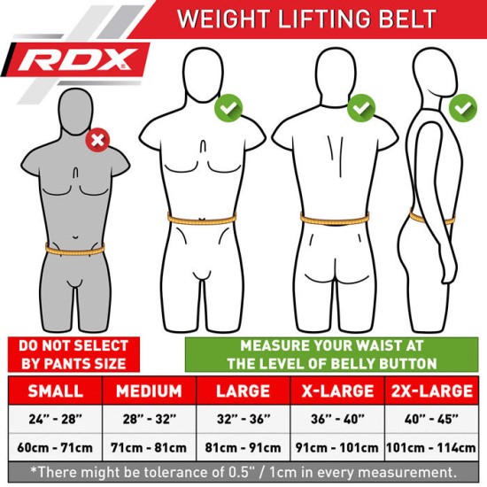 RDX Gym Lederen Gewichtenhef Riem XL