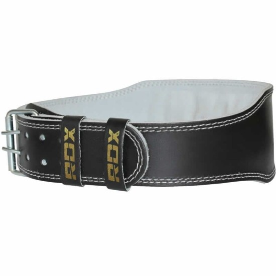 RDX Gym Lederen Gewichtenhef Riem XL
