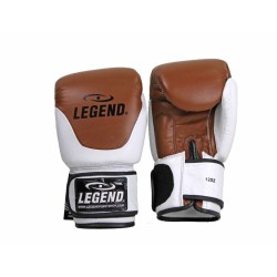Leren Bokshandschoenen Legend Thai series Bruin - Maat: 10oz Leren Bokshandschoenen Legend Thai series Bruin - Maat: 10oz