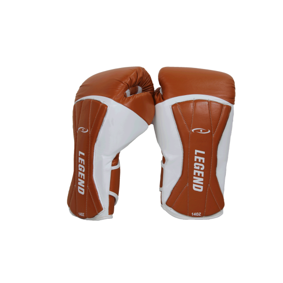 Bokshandschoenen leer Power Special Bruin - Maat: 10oz