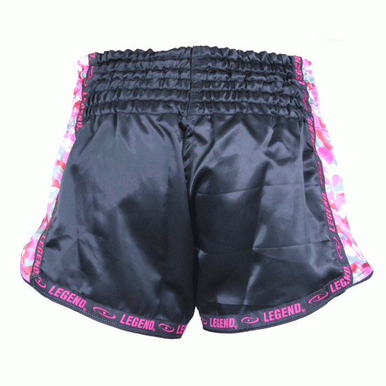 Dames Kickboks broekje Camo roze Legend Trendy - Maat: XXL Dames Kickboks broekje Camo roze Legend Trendy - Maat: XXL