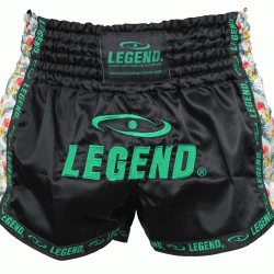 Kickboks broekje dames flower power Legend Trendy  - Maat: M