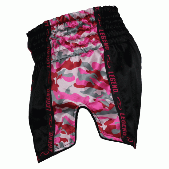 Dames Kickboks broekje Camo roze Legend Trendy - Maat: XXL Dames Kickboks broekje Camo roze Legend Trendy - Maat: XXL