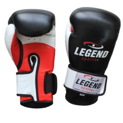 Leren Bokshandschoenen Legend Thai series Blauw - Maat: 10oz Leren Bokshandschoenen Legend Thai series Blauw - Maat: 10oz