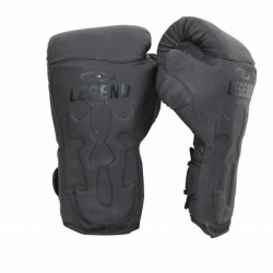 Bokshandschoenen leer Legend Power Special Mat Zwart - Maat: 10oz